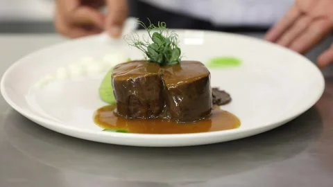 The chef is making  delicates 3 Stock Footage 314978016