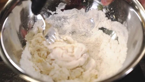 The chef making the dough. Stock Footage 147165491
