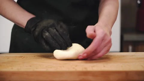 The chef making the dough. Stock Footage 147165519