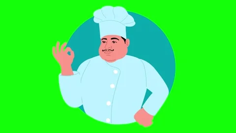 Chef making a perfect hand gesture Stock Footage 277409733