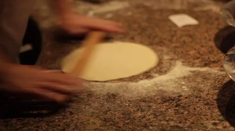 Chef Making Pizza Dough Dough v1 Stock Footage 61392701