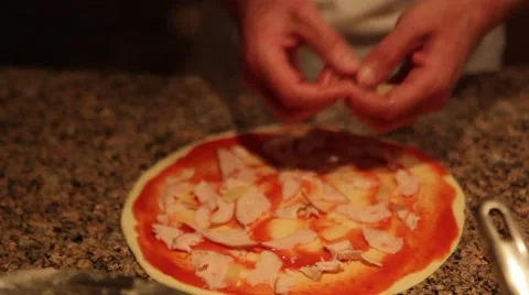 Chef Making Pizza Dough Dough v2 Stock Footage 61392707