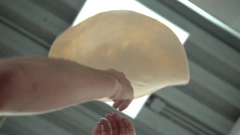 Chef is making pizza dough. Stock Footage 131518494