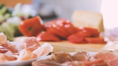 Chef Making Pizza (Edit and Colored Video) Stock Footage 129888877