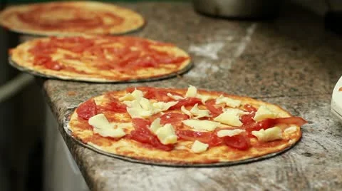 Chef Making Pizza. Stock Footage 22427238