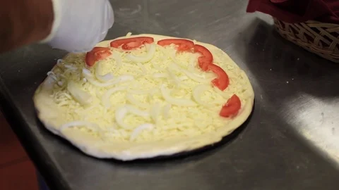 Chef making pizza Video stock 95620013