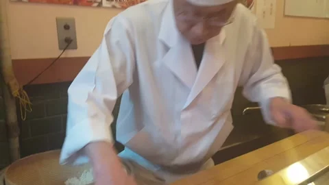 Chef making Sushi Stock Footage 134041741