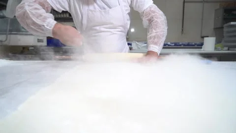A chef making Turkish baklava Stock Footage 150081694