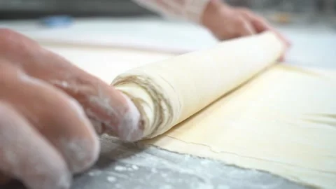 A chef making Turkish baklava Stock Footage 150081729