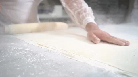 A chef making Turkish baklava Stock Footage 150081730