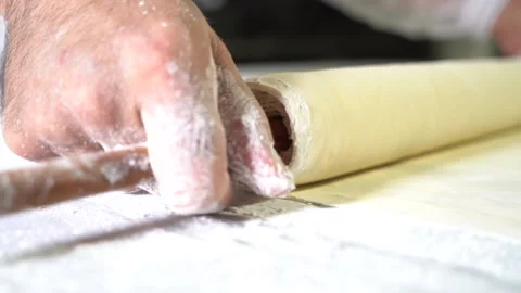 A chef making Turkish baklava Stock Footage 150082144