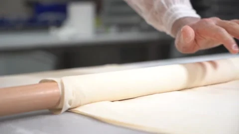 A chef making Turkish baklava Stock Footage 150082186