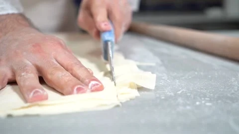 A chef making Turkish baklava Stock Footage 150082380