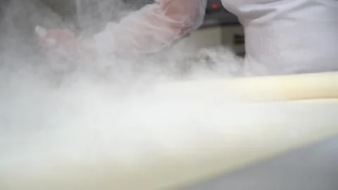 A chef making Turkish baklava Stock Footage 150082383
