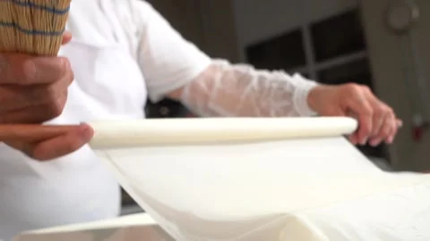 A chef making Turkish baklava Stock Footage 150082700