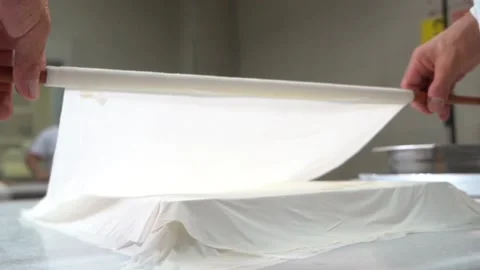 A chef making Turkish baklava Stock Footage 150082765