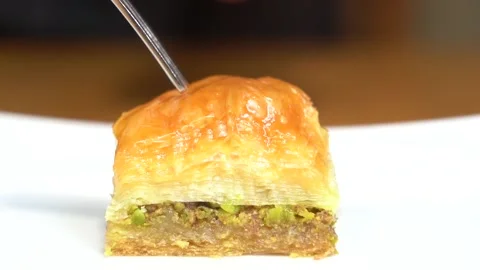 A chef making Turkish baklava Stock Footage 150083478