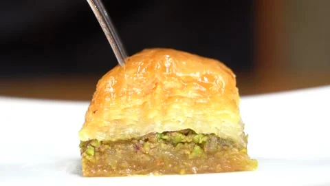 A chef making Turkish baklava Stock Footage 150083509