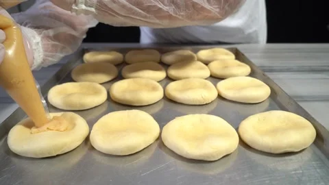 The chef is making Turkish pastries. Stock Footage 150092033