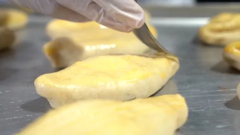 The chef is making Turkish pastries. Stock Footage 150092154