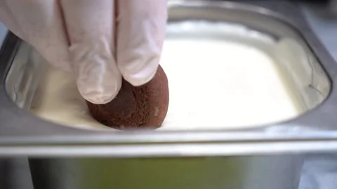 The chef is making Turkish pastries. Stock Footage 150092254