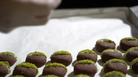 The chef is making Turkish pastries. Stock Footage 150092275