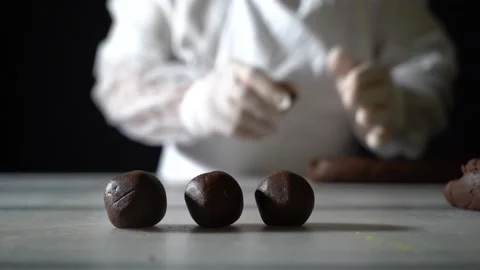 The chef is making Turkish pastries. Stock Footage 150092336