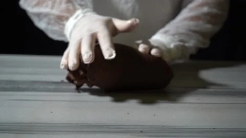 The chef is making Turkish pastries. Stock Footage 150092381