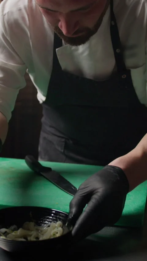 Chef Marinating Fish For A Gourmet Dish Stock Footage 276629744