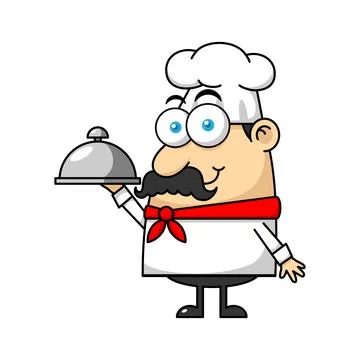 Chef Mascot Logo Character Stock Illustration