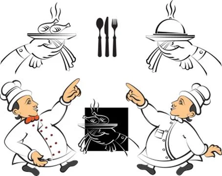 Chef Menu Card Design Template Stock Illustration