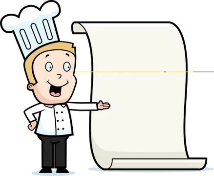 Chef Menu Stock Illustration