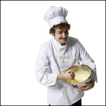Chef Mixing Foto stock