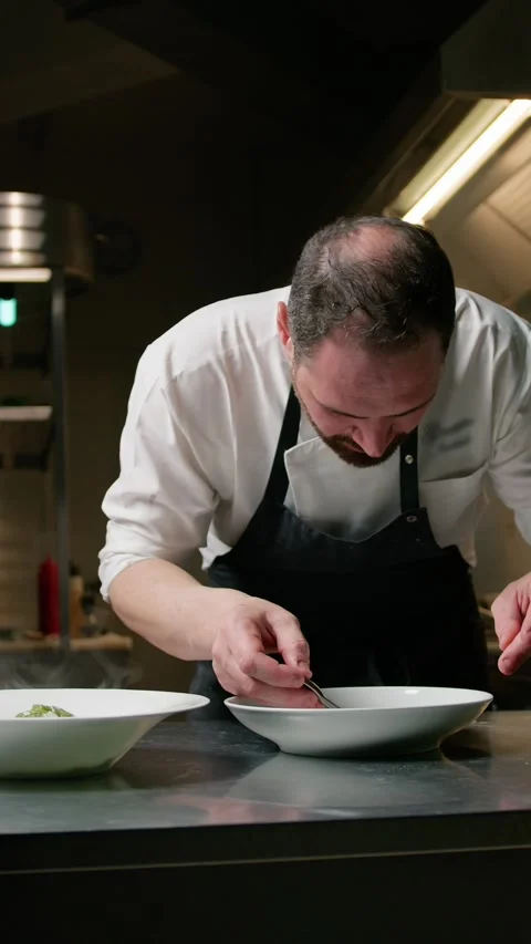 Chef In The Morning Creating Dishes Stock Footage 272609590