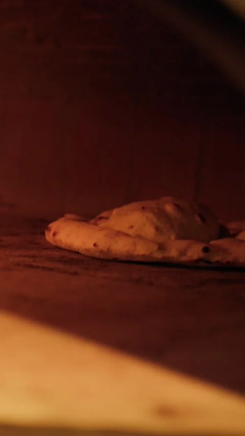 Chef Moving The Pizza In The Oven For Better Cooking Stock Footage 288570886