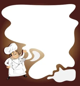 Chef with note pad イラスト素材