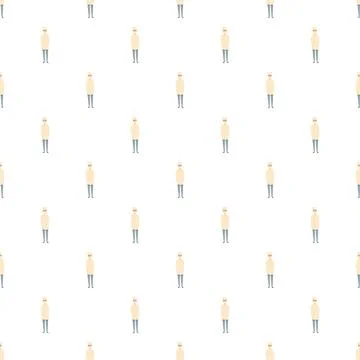 Chef or cook occupation uniform seamless pattern Stock Illustration