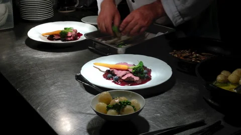 Chef at the Pass Stock Footage 244468110