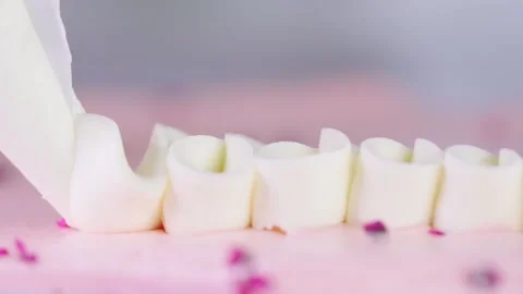 Chef pastry chef making a beautiful dessert. Stock Footage 141449895