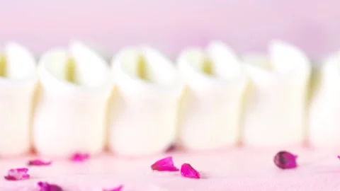 Chef pastry chef making a beautiful dessert. Stock Footage 141522912