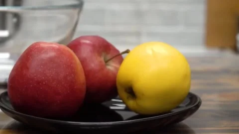 The chef peels the apples Stock Footage 155298583