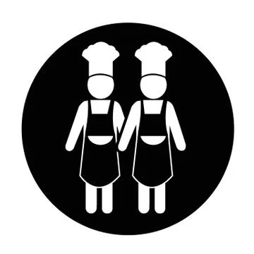 Chef people Icon Illustrazione stock