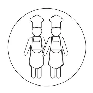 Chef people Icon Stock Illustration