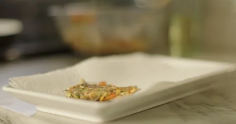 Chef Plating Food 스톡 동영상 105370563