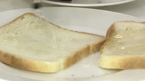 Chef pouring oil on bread  Stock Footage 47965531
