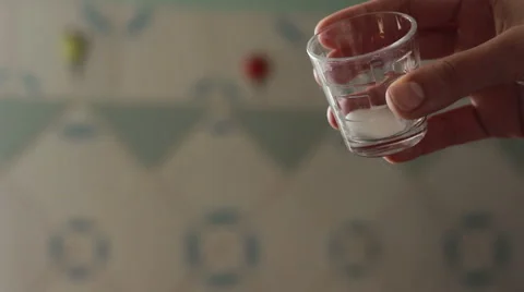 Chef pours salt in the dish Stock Footage 62347941