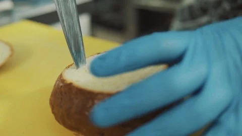 The chef prepares a bun for making soup Stock Footage 89528744