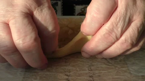 The chef prepares cabbage pies Stock Footage 164030820