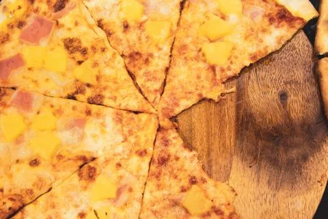 Chef prepares delicious pizza on the kitchen Stock Photos
