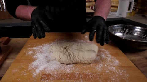 The chef prepares delicious pizza from vegetables, cheese sausage and eggs Video stock 137797703